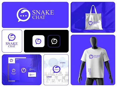 Snake chat 3d branding design graphic design illustration logo mockup ui ux vector