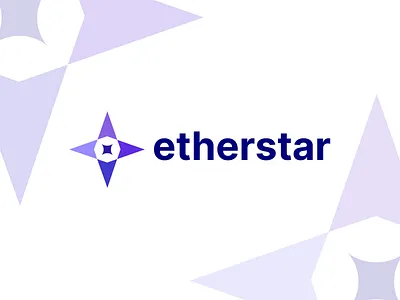Etherstar logo blockchain branding crypto etherstar icon logo logo design logo designer logos sohel star web 3