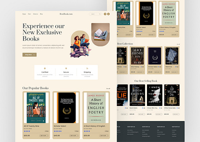 Book Selling Website UIUX Design app design application design branding design designer google graphic design graphics designer illustration ios landing page monile app screenshot template ui uiux ux web website website design