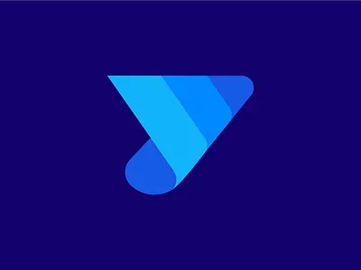 Logo Design + Fold Logo Concept. ai branding gradient icon identity lettering logo modern logo p logo visual identity