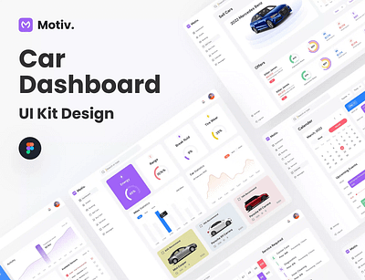 Car Dashboard UI Design - Motiv. car dashboard dashboard dashboard design figma figma design ui ui design ui kit ui kits uihut