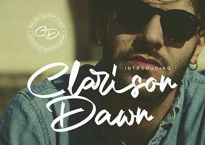 Clarison Dawn Font brand identity branding brush casual classic font grunge handdrawn handmade handwritten handwritting heading headline lettering magazine poster retro rustic script typeface