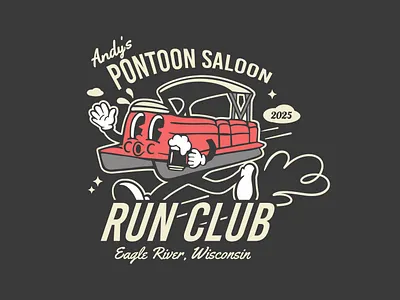 Andy's Run Club andys run club cartoon logo logo logo design mascot mascot logo retro retro mascot vintage design vintage logo