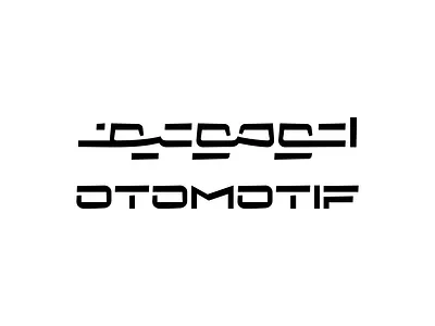 Otomotif arabic bilingual logo logotype persian type typography