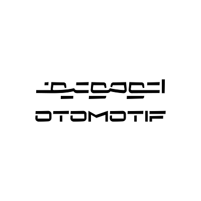 Otomotif arabic bilingual logo logotype persian type typography