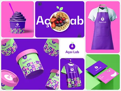 Premium Açaí logo and branding acai branding acai logo açaí brand design brand style branding business logo food branding food logo graphic design lab logo logo branding logo design minimal logo professional branding professional logo restaurant branding restaurant logo science logo shop branding