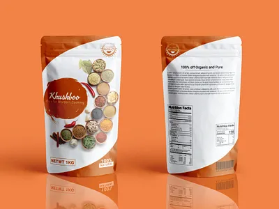 Masala Pouch design 3d mockup coffee pouch design food pouch masala packaging design masala pouch masala pouch design packaging design pouch design product packaging product packaging design