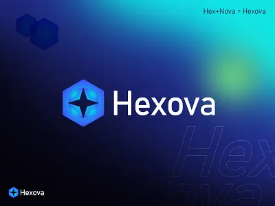 Hexova Logo app icon app logo blockchain brand identity branding conceptual logo crypto digital hexagonal logo icon logo logo design logotype modern logo monolinelogo nova tech logo tech logo design ui