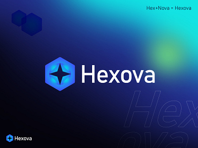 Hexova Logo app icon app logo blockchain brand identity branding conceptual logo crypto digital hexagonal logo icon logo logo design logotype modern logo monolinelogo nova tech logo tech logo design ui