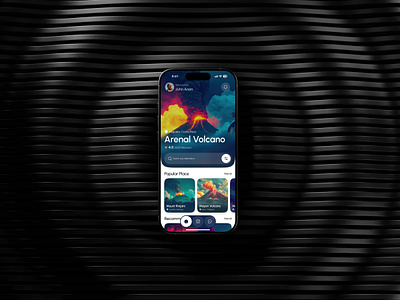 Volcano Mobile App adventure app design booking booking app mobile app mobile ui tourism tourist travel travel agency travel app travel service trip ui ux vacation volcano volcano app volcano explore