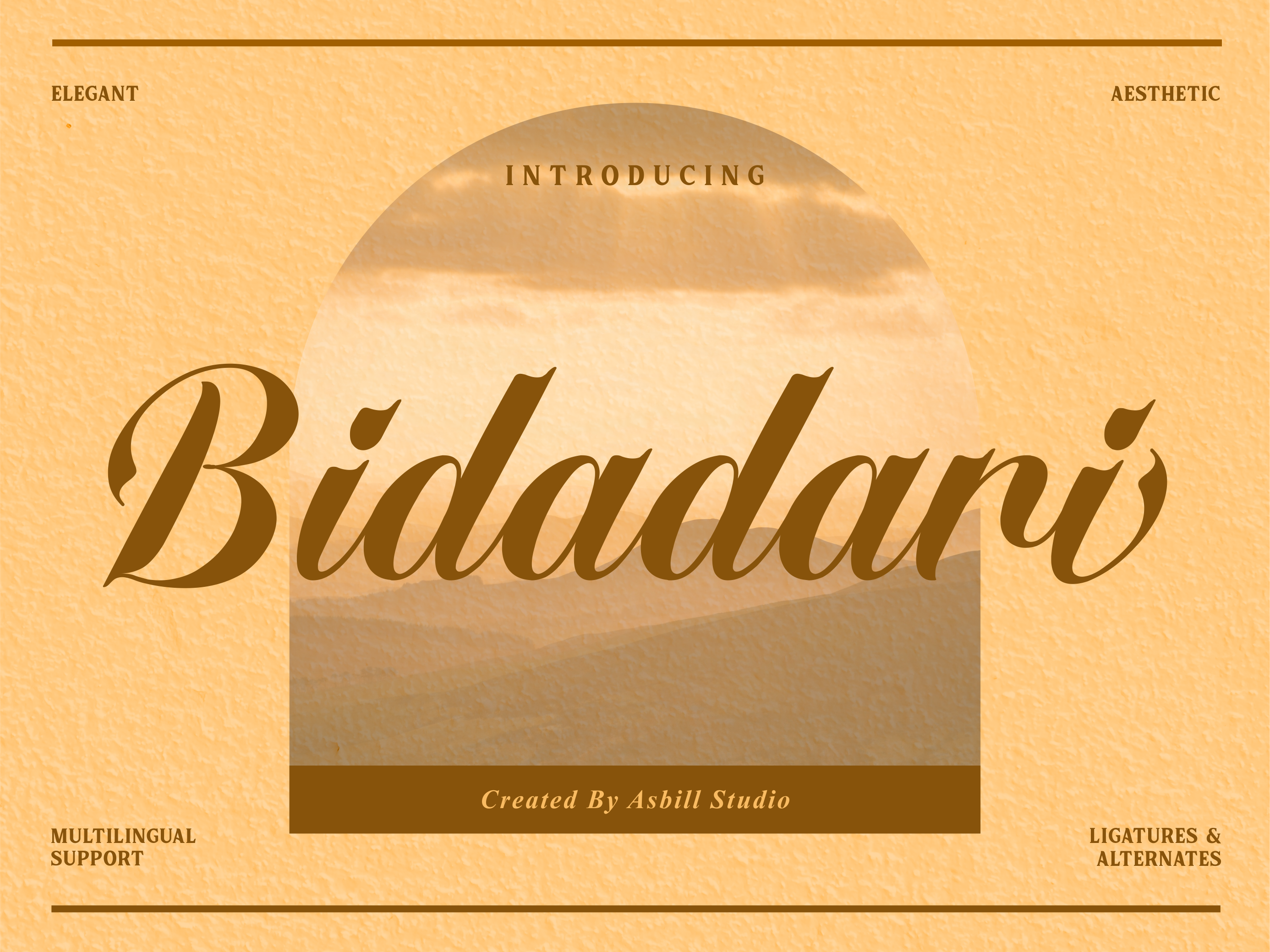 Bidadari branding font graphic design logo script typeface typography