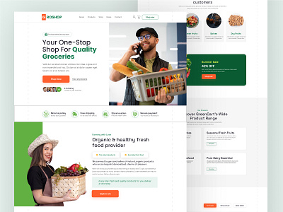 Grocery Website Design clean design food website grocery wesbite design trends2025 uiux 2025 vegetable selling
