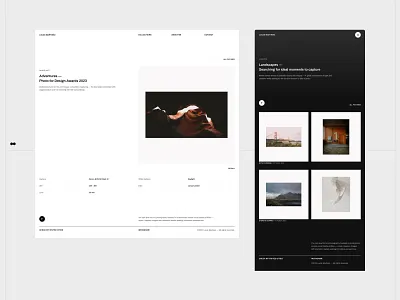 Photobook — Template #7 blog cms concept design grid landing page minimalist modern photo photographers portfolio ui ux web web design webdesign website