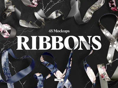 Ribbon Mockups Bundle accessory anniversary download graphic design mock mock up mockup psd ribbon up