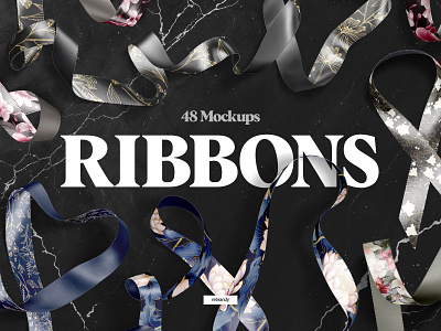 Ribbon Mockups Bundle accessory anniversary download graphic design mock mock up mockup psd ribbon up