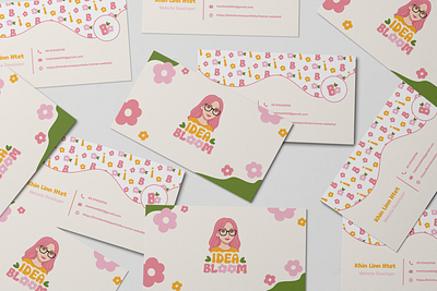 Idea Bloom Logo Design bloom brand branding character design character logo color idea idea bloom illustration illustrator logo logo design pink typography yellow