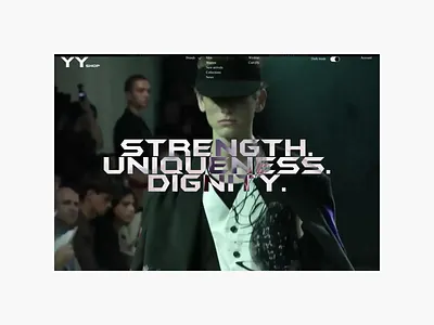 Yohji Yamamoto Shop | Animation of the main page animation design ui ux web