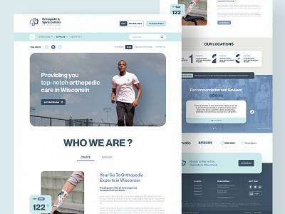 Orthopedic Website Design | Clean, Modern & Patient-Focused UI design doctor website high converting website landing page design layout medical webdesign medical website mockup orthopedic website patient focused website responsive website spinecare design ui ux web design webdesign for healthcare website wellness website wordpress theme design