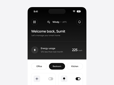 Smart Home – Mobile App Concept