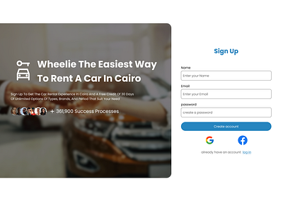 sign up page is the first challenge in #DailyUI dailyui ui