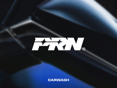 PRN Logo Design brand brand identity brand sign branding carwash design flat graphic design icon identity illustrator logo logotype shine symbol vector