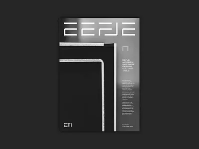 EEFJE - Interior Design abstract architecture bold design branding furniture design geometric icon interior design logo minimal monogram symbol wordmark
