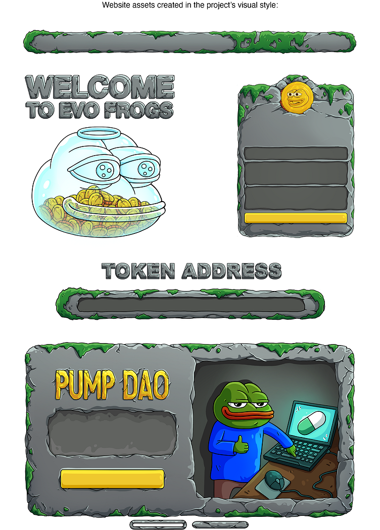 Website UI for Pepe Meme crypto game. Web3 landing page design by Sofiia on  Dribbble