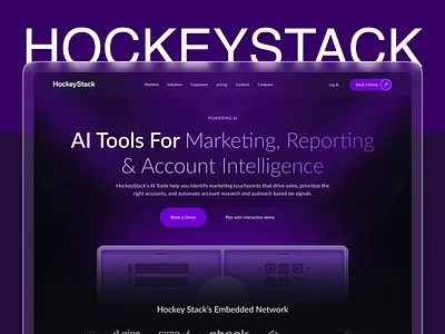 AI Landing Page For Marketing Company ai ai landing page ai landing page design ai marketing ai startup ai web design ai website ai website design landing page marketing ui design web design website
