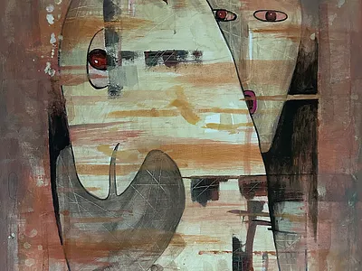 Vztahy.., 70 x 50 cm, akryl na plátně, 2025