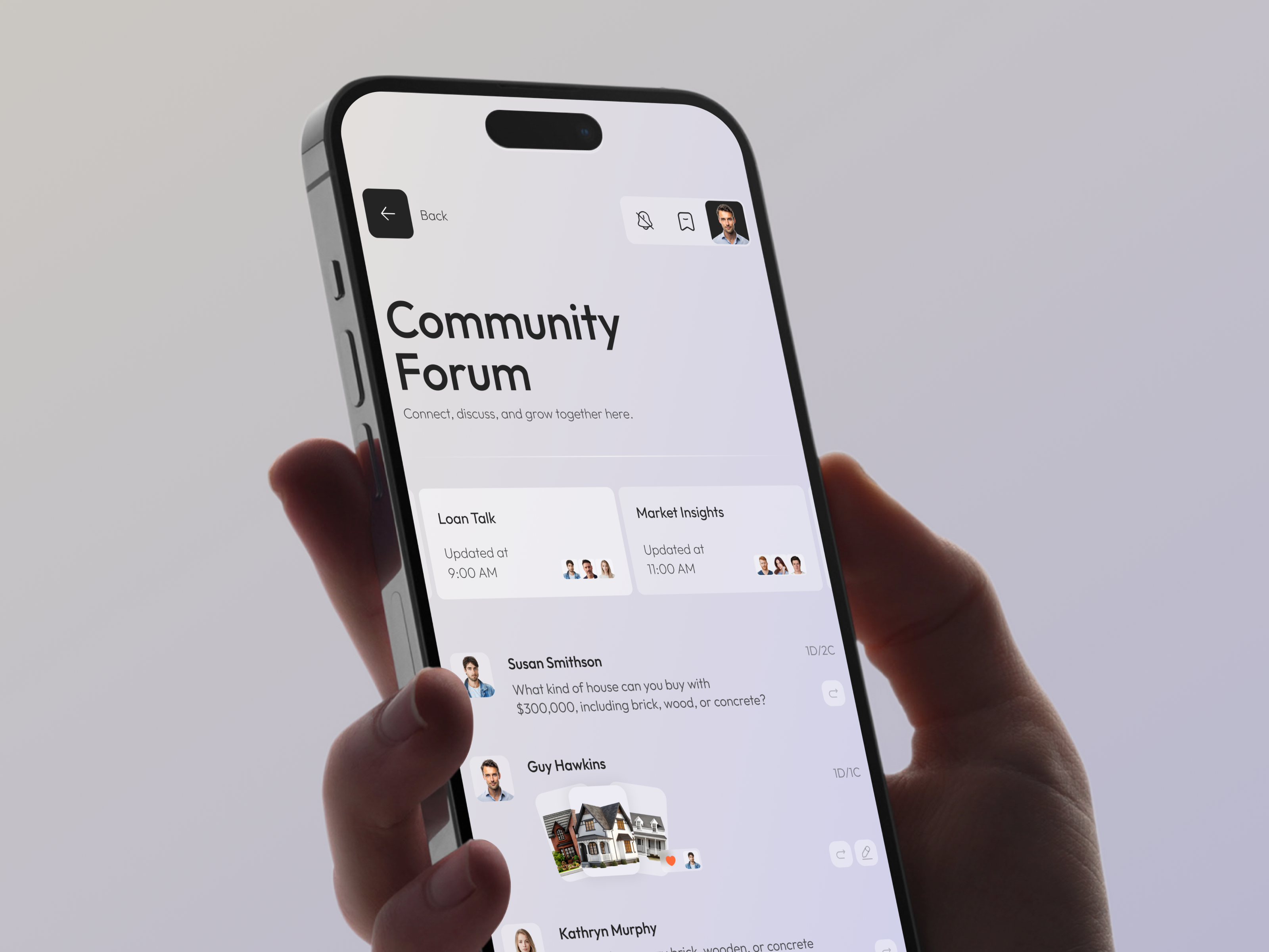 Loanza - Loan CRM Mobile App ai app b2b business crm dashboard design estate interface loan mobile mortgage product property real estate saas service ui ux
