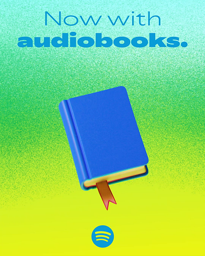 AudioBook 01 3d animation branding cgi character design foreal illustration logo spotify