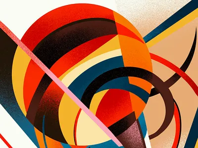 Chromatic orbit abstract boldcolors colorful creativeprocess dynamiccomposition geometry illustration modernart procreate shapes vectorart visualexploration
