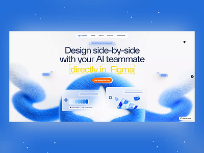 Chan AI 3d ai animation desktop framer friendly technology ui uiux web web design webdesign