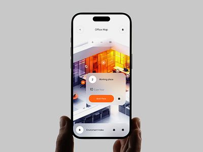 Spacetihq App - Office Workspace Optimization ai app app design automation b2b business crm dashboard design interface management mobile office optimization product saas service space ui workspace