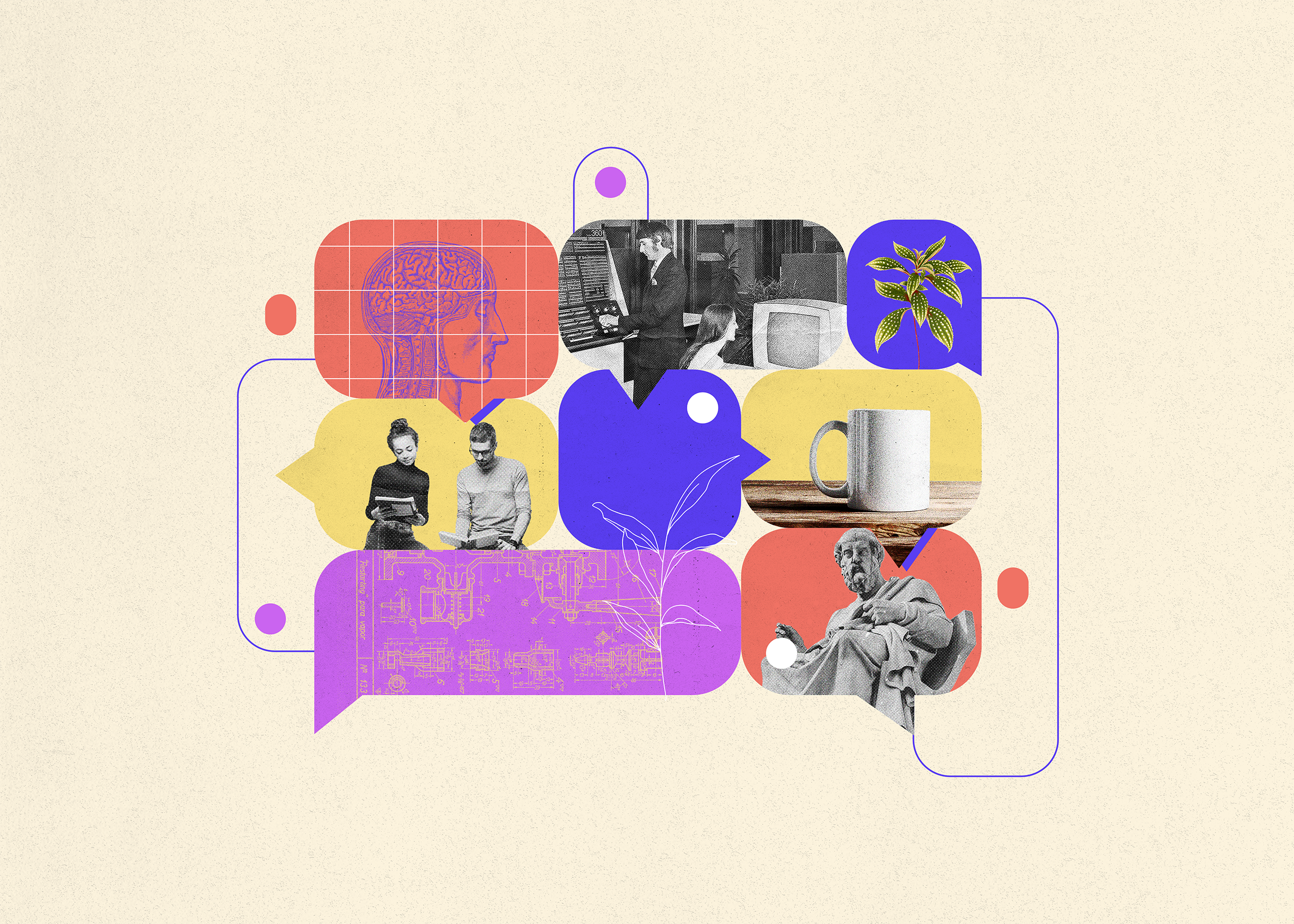 Third Space - People Mag x Ethic article collage collage art colors design editorial editorial design illustration magazine old people magazine photoshop poster poster art