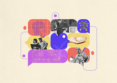 Collage 18 - Third Space - People Mag x Ethic article collage collage art design editorial editorial design illustration old people magazine photoshop poster