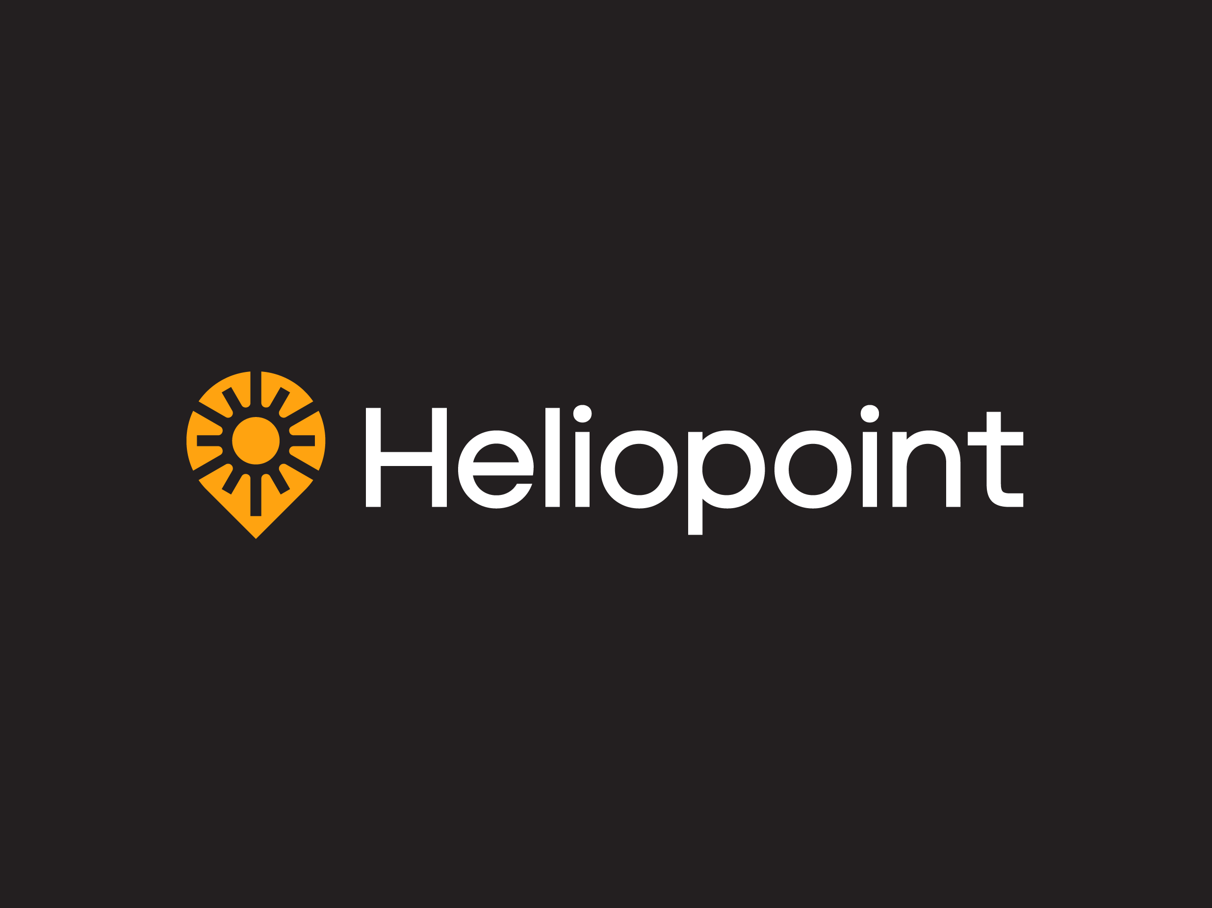 Heliopoint branding electricity energy geometric helio heliopoint logo logo design map map pointer modern sun sun energy symbol