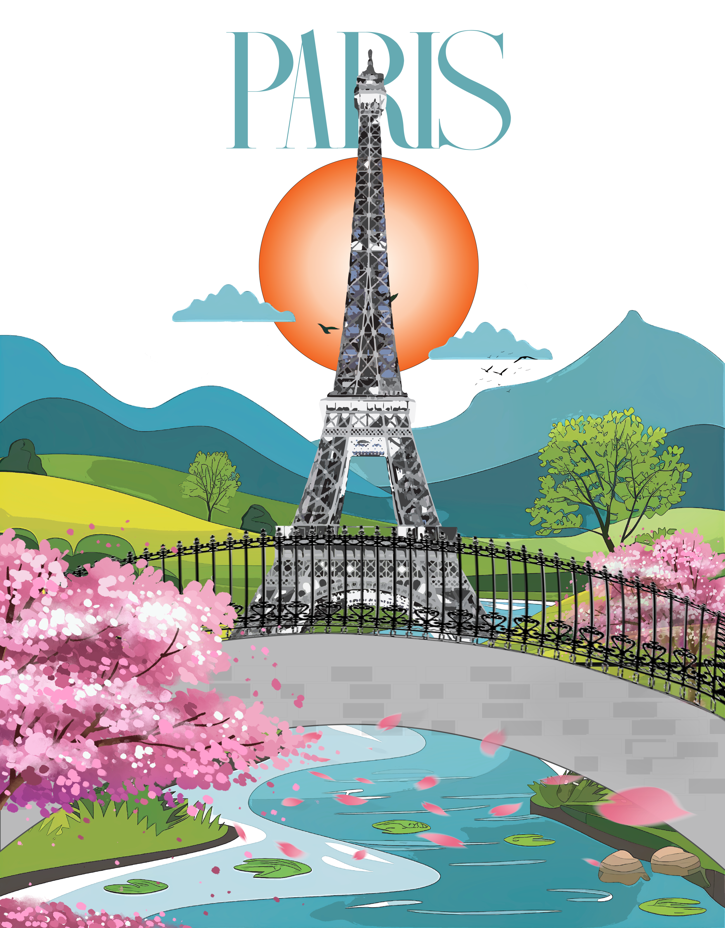 Example of Travel poster (illustration)