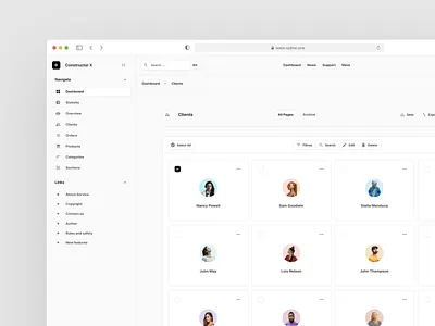 Users Dashboards Constructor X 6.0 for Figma dashboard design system download figma interface product design ui ui kit ux web