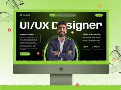 UI/UX Designer Portfolio Design by ExpertSquad landing page personal branding personal portfolio personal website portfolio ui portfolio ui ux designer portfolio ui ux portfolio uiux design behance uiux portfolio dribbble
