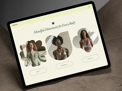 Vayuna – A Calm & Contemporary Yoga Studio Website airy calm colorful framer harmonious meditation minimal minimalist pilates serene studio ui ux vayuna web design website wellness yoga