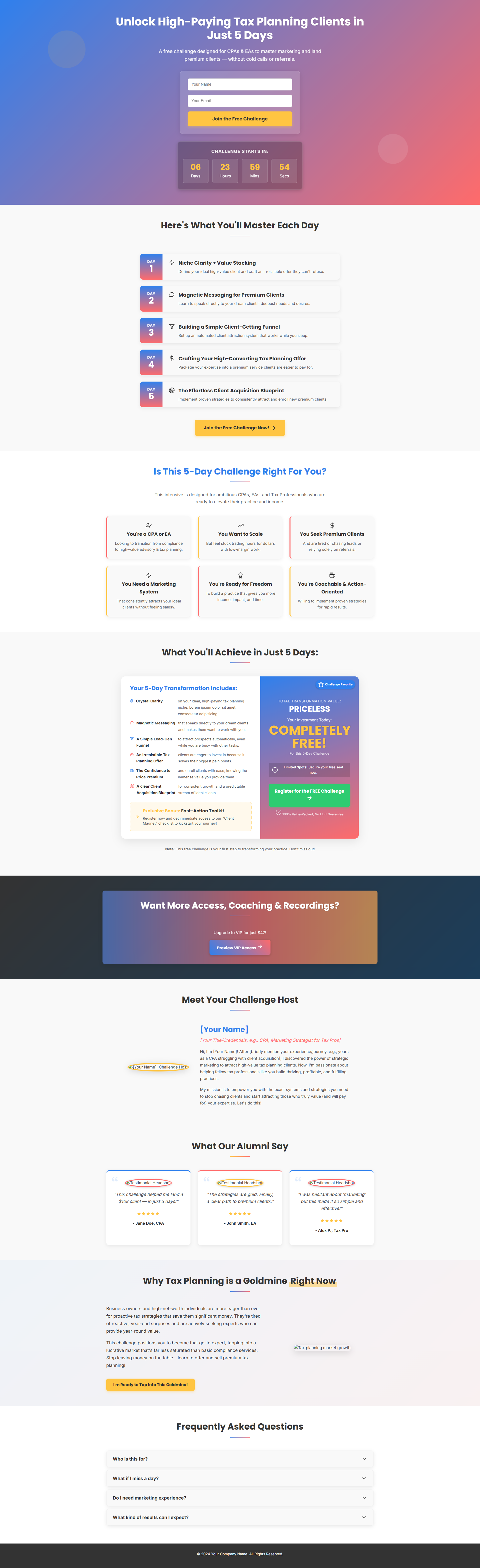 GHL Funnel Design adobe photoshop branding figma funnel design landing page logo sales page website website design