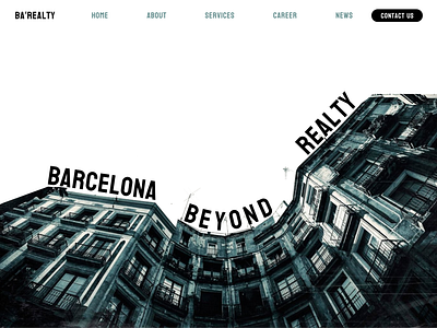 Real Estate Hero page barcelona design hero hero page landing page main page real estate realty spain ui ux web design