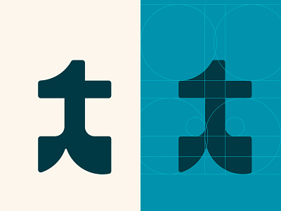 t — trabucco grid italian logo logomark mark modular t termoli trabucco wave