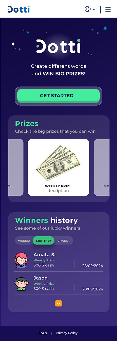 Dotti design illustration mini game web app game