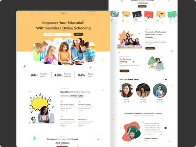 E learning websites e laerning education product design responsive design school management ui design websites