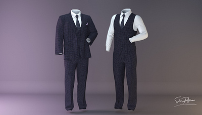 Men's Formal Set 3d 3dfashion 3dmodeling