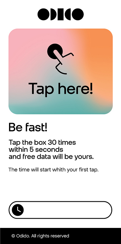tap game branding graphic design mini game ui