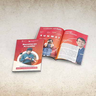 Sunway College Kathmandu Booklet branding design graphic design illustration vector