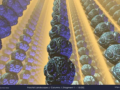 Columns 🌌 Fractal Landscapes visual meditation